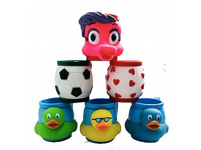 Factory Promotion Price Best Quality Hot Selling Kids 3D Plastic Mug PVC Customized Cartoon Handles Cups