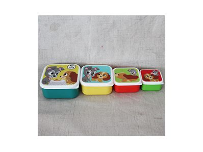 Stackable Square RPET Plastic Crisper High Heat Resistant Lids RPET Plastic Food Containers