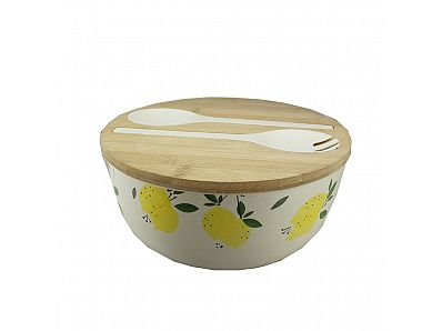 Biodegradable Eco-friendly Bamboo Fiber Salad Serving Bowl